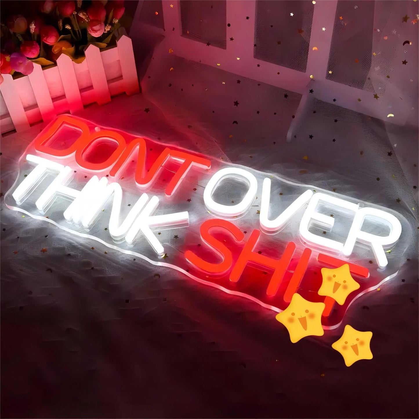 Don't Over Think Shit LED Neon Sign Light