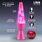 Lava The Original Lamp New 145 Wild Pink Classic Liquid Motion Lamp White Wax and Pink Liquid Item 2361 Amazon Exclusive