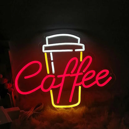Coffee Cup LED Neon Sign Light