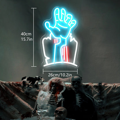 Devil's Hand LED Neon Sign Light