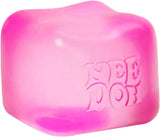 NeeDoh Nice Cube Sensory Squeeze Toy with Super Solid Squish 225 Cube Pink