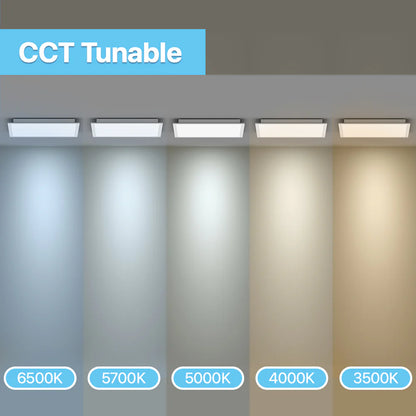 Recessed Mount Panel Light - BPL Series 4 Pack, 5000lumens, Selectable Wattage & CCT, AC 120-277V