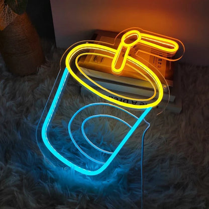 Cup LED Neon Sign Light