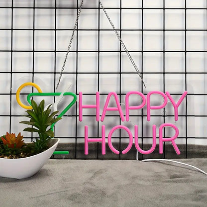 Happy Hours LED Neon Sign Light
