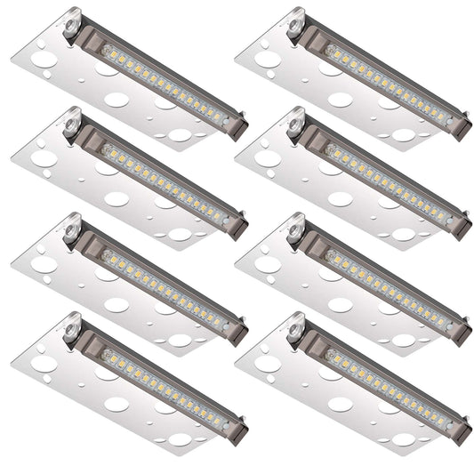 Glitgate 3CCT LED Hardscape Lighting, 8 Pack, 300lumens, AC/DC 12-24V.