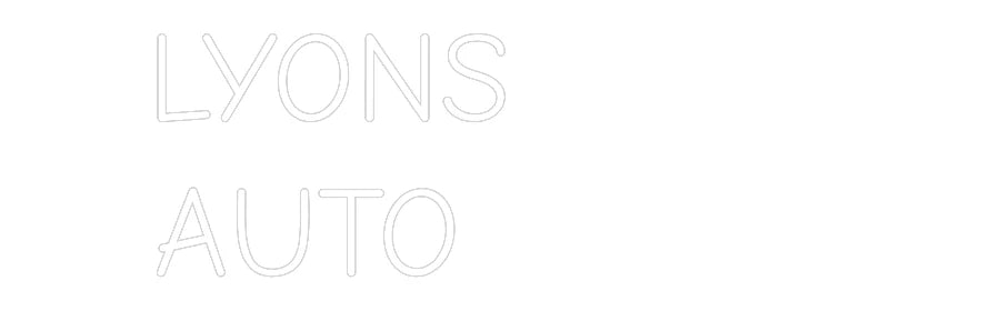 Custom Neon Light LYONS
AUTO  ...