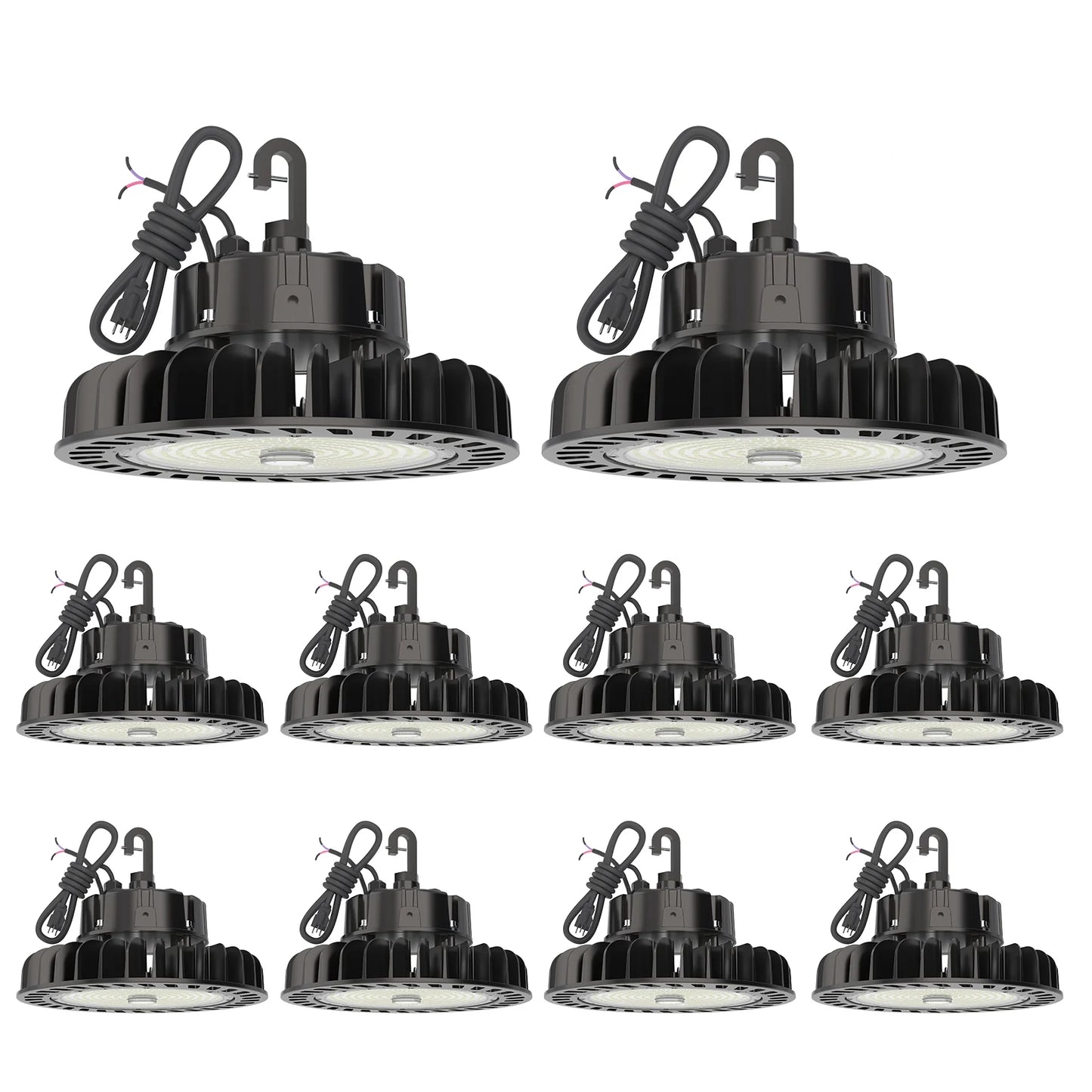 Hyperlite LED High Bay Light - Black Hero Series, 14500lumens, Selectable Wattage&CCT, AC 120-277V