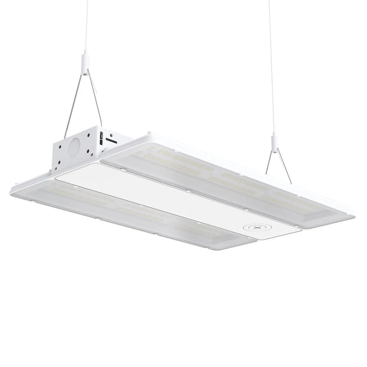 Linear High Bay LED Lights - HPLH02 Series, 18500lumens, Adjustable Wattage & CCT, 347-480V, Aluminum Housing