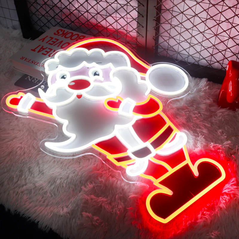 Santa Claus UV Printed LED Neon Sign