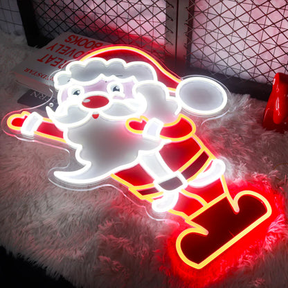 Santa Claus UV Printed LED Neon Sign
