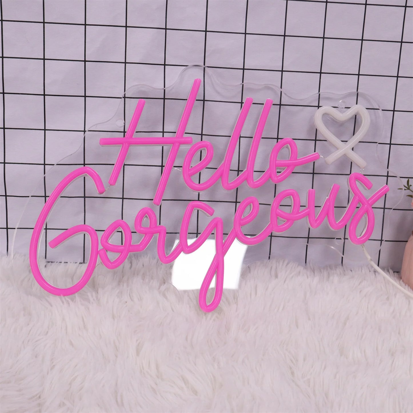 Hello Gorgeous Neon Sign Light
