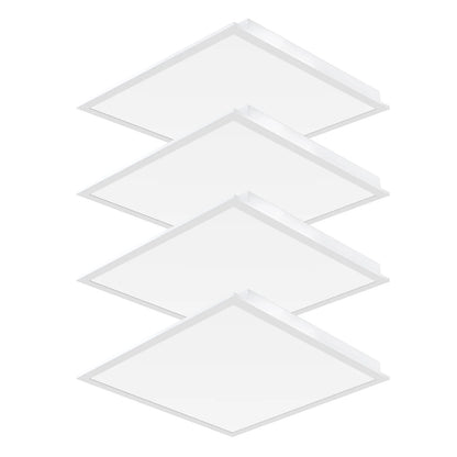 Recessed Mount Panel Light - BPL Series 4 Pack, 9000lumens, Selectable Wattage & CCT, AC 120-277V