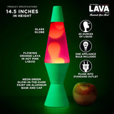 Lava The Original Lamp 145 Neon Green Classic Liquid Motion Lamp Orange and Pink Liquid Item 2096 Amazon Exclusive