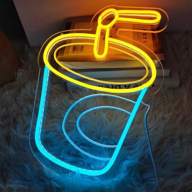 Cup LED Neon Sign Light