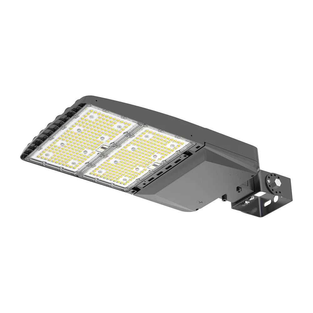 Parking Lot Light - Black XALH Series With Shortcap, 36000lumens, Selectable Wattage & CCT, AC 120V-277V