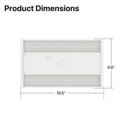 Linear High Bay LED Lights -HPLH01 Series, 18200lumens, Adjustable Wattage & CCT, 347-480V