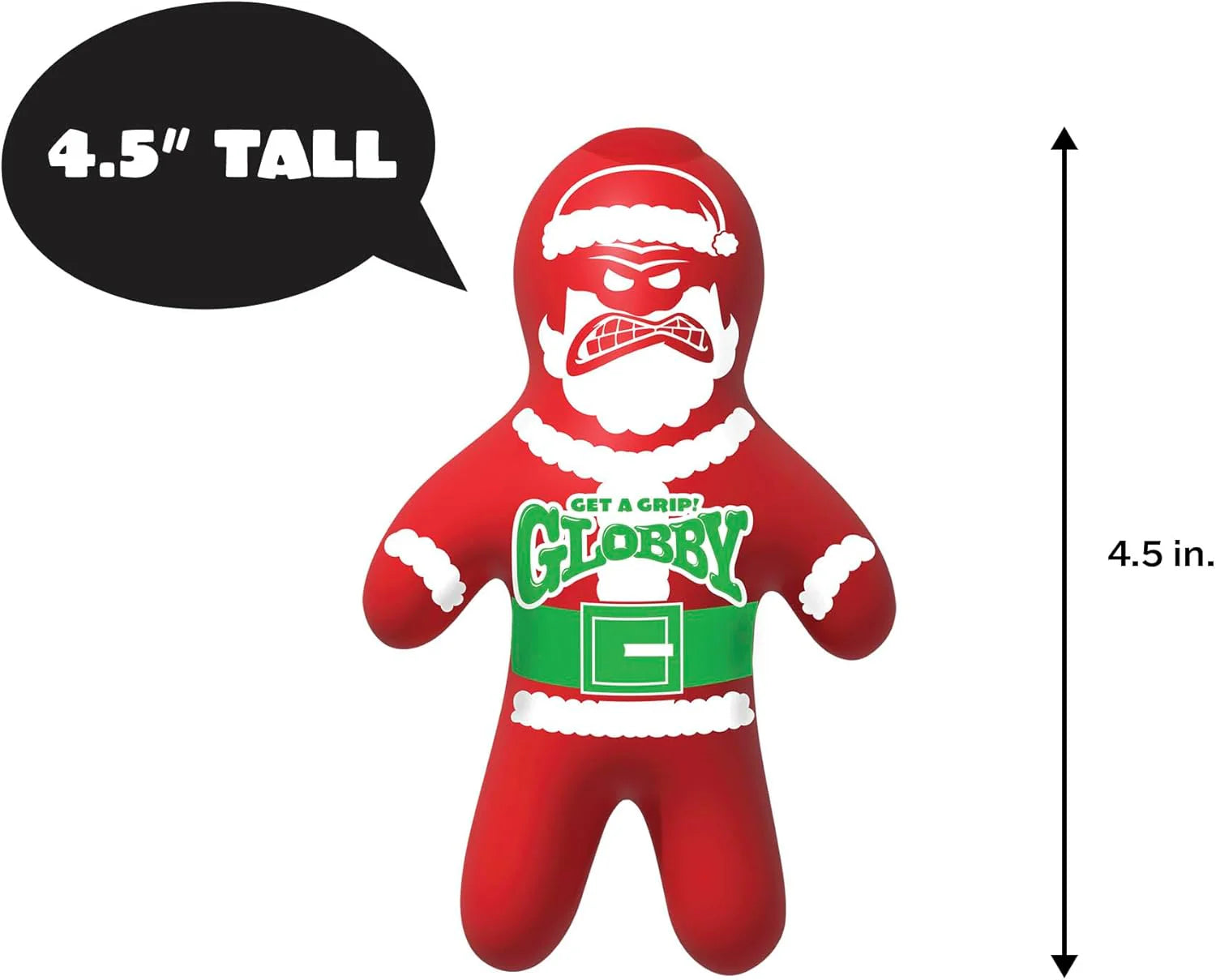 Santa Globby Sensory Toy with a Tough Squish Get a Grip with a Santa Themed Squeeze Ages 3 and Up One Santa