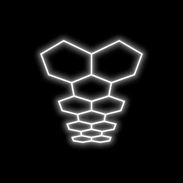 Hexagon Garage Lights Gen 2 - 11 Grid (15.9 x 5.1ft) Long