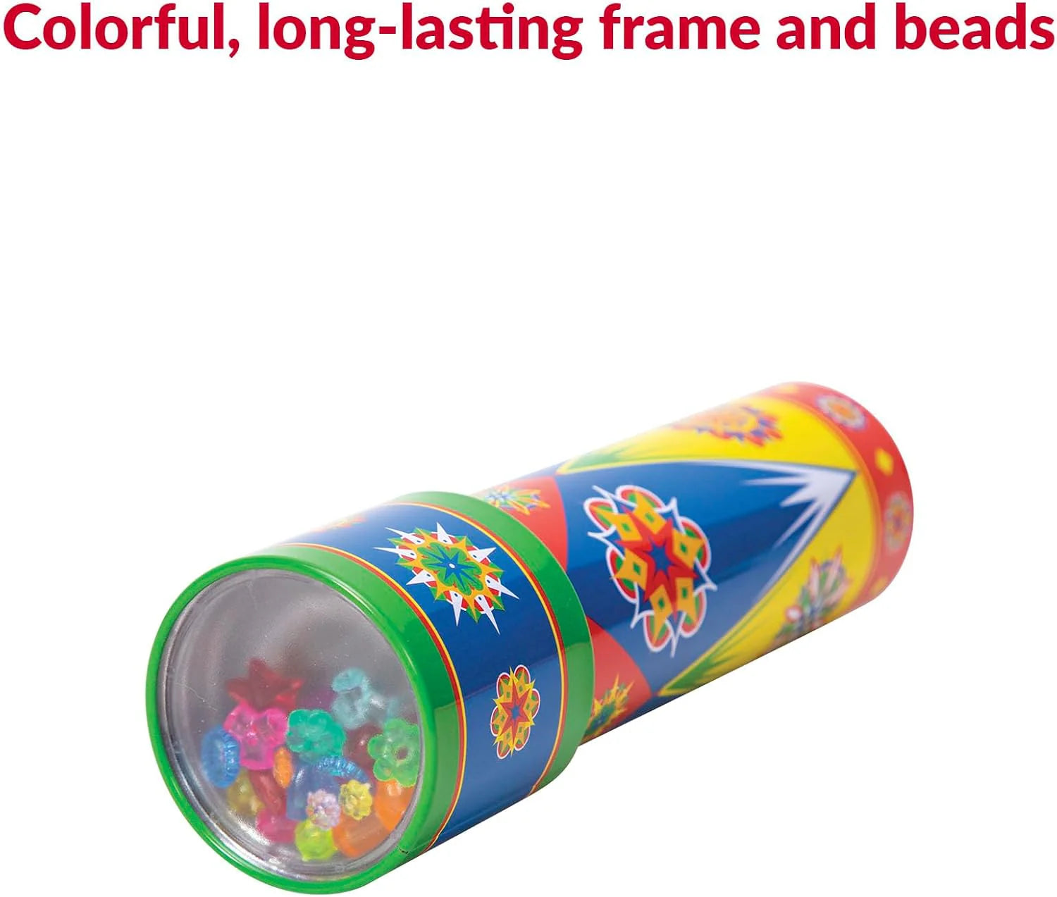 Classic Tin Kaleidoscope Fun Colorful Pattern Changing Toy Durable Tin with Multicolored Beads Ages 3 and Up One Piece