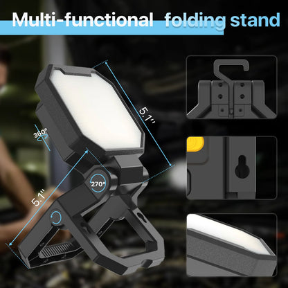 Hyperlite Rechargeable Work Light, 2000lumens, 6500K, 4000mAH Battery