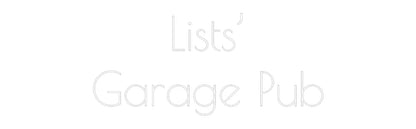 Custom Neon Light Lists’
Garag...