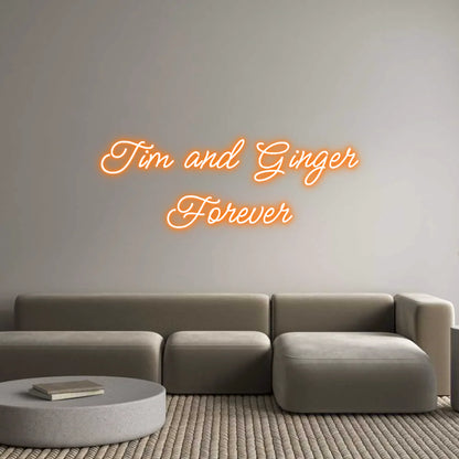 Custom Neon Light Tim and Ginge...