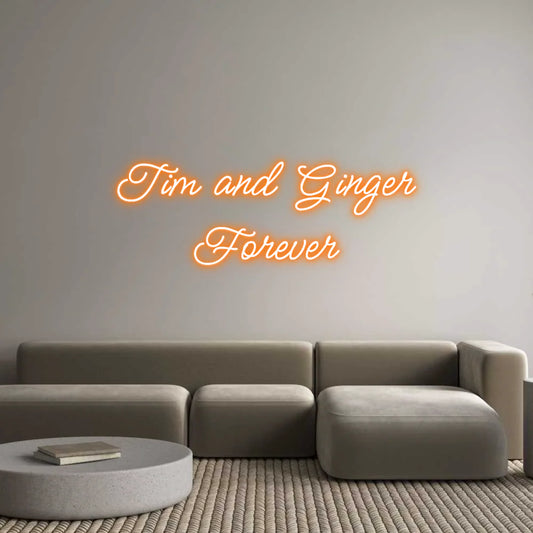 Custom Neon Light Tim and Ginge...