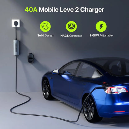 Flowgo 40A Level 2 Tesla Charger (NACS) – 240V