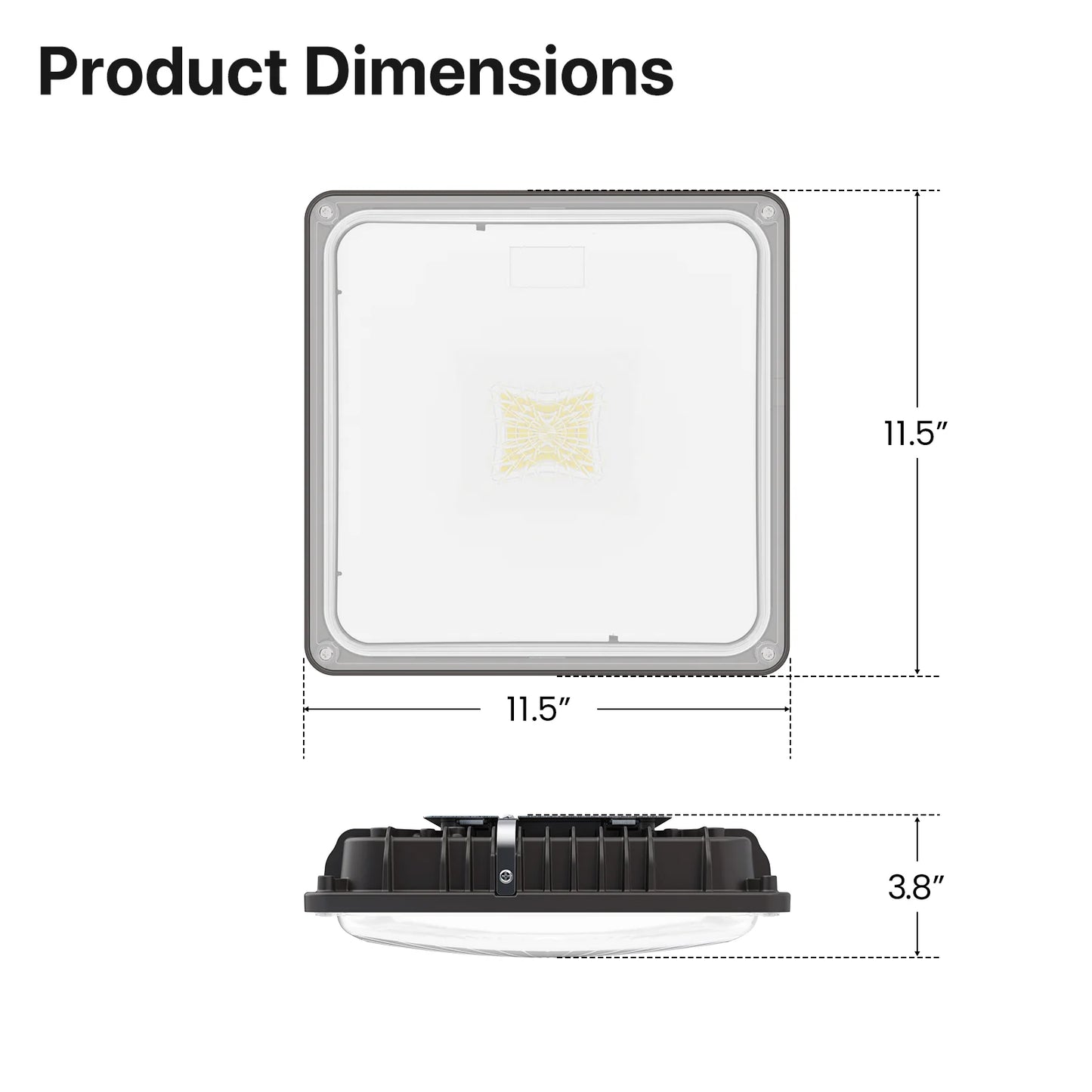 Canopy LED Lights - HPCP01 Series, 8400lumens, Adjustable Wattage & CCT, 120-277V