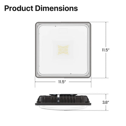 Canopy LED Lights - HPCP01 Series, 8400lumens, Adjustable Wattage & CCT, 120-277V