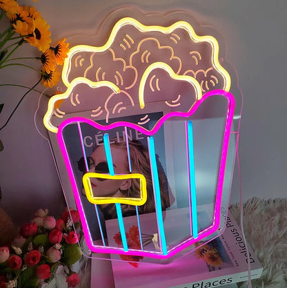 Popcorn LED Neon Sign Light