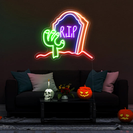 R.I.P LED Neon Sign Light