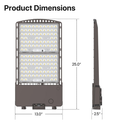 Parking Lot LED Lights - HPPK01 Series,45000lumens, Adjustable Wattage & CCT, 120-277V or 347-480V