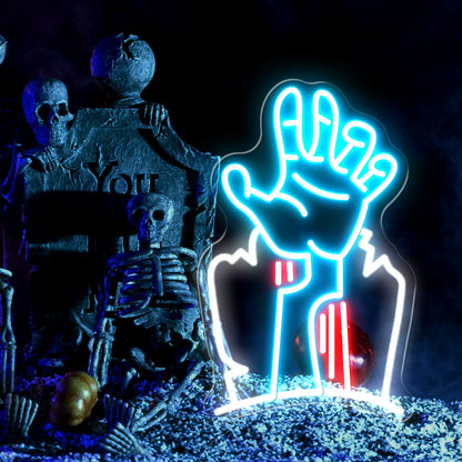 Devil's Hand LED Neon Sign Light