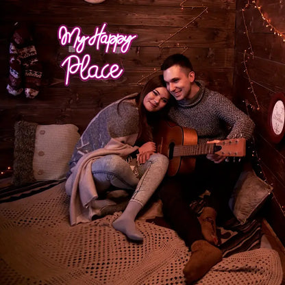 My Happy Place Neon Sign Light