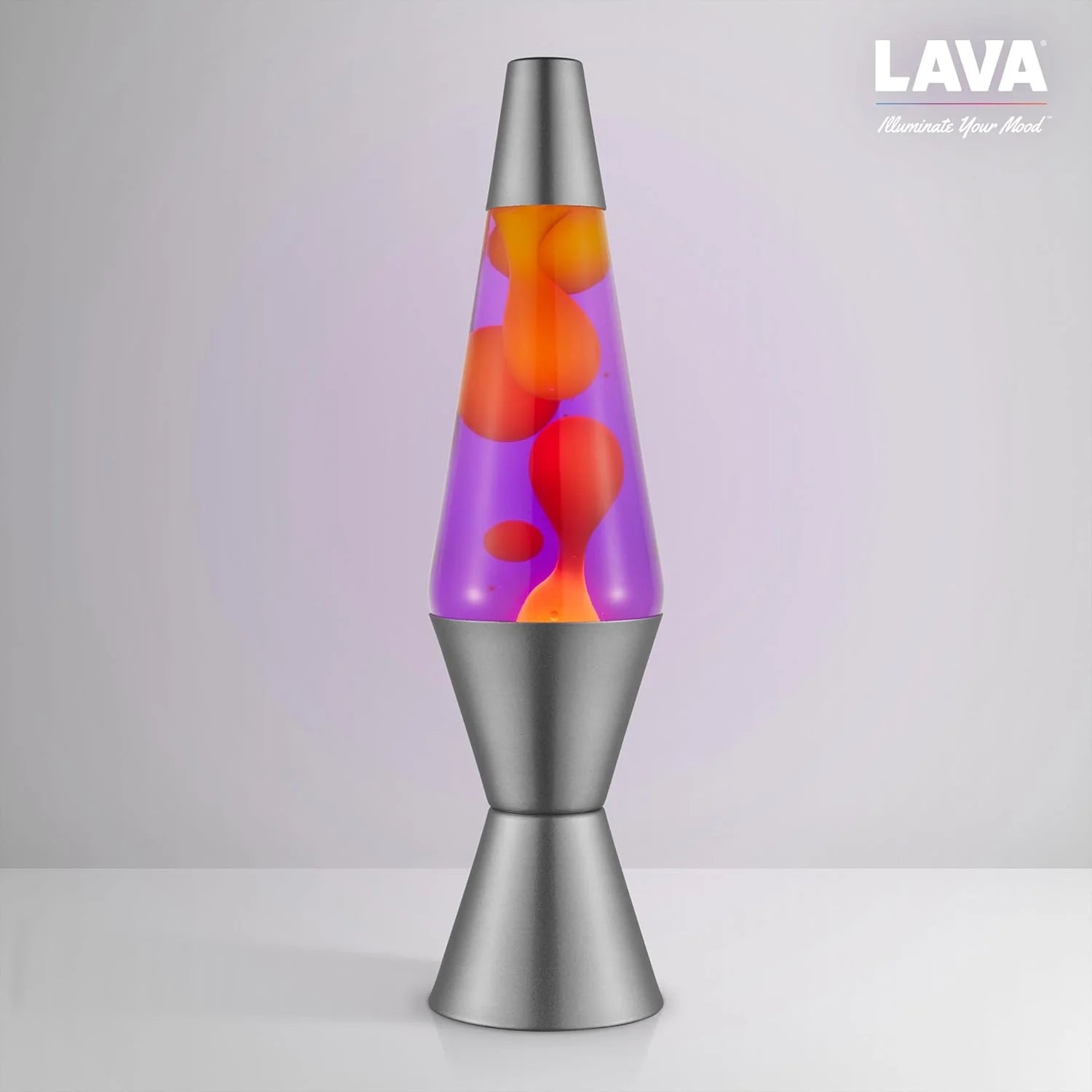 Lava Lamp 145 Purple Sunset The Original Motion Light Yellow Wax and Purple Liquid Item 2635 Amazon Exclusive