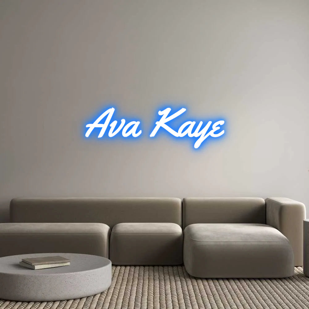 Custom Neon Light Ava Kaye