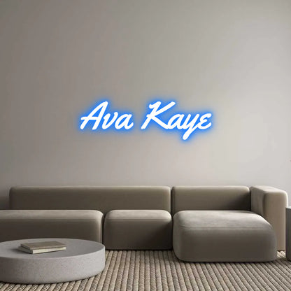 Custom Neon Light Ava Kaye