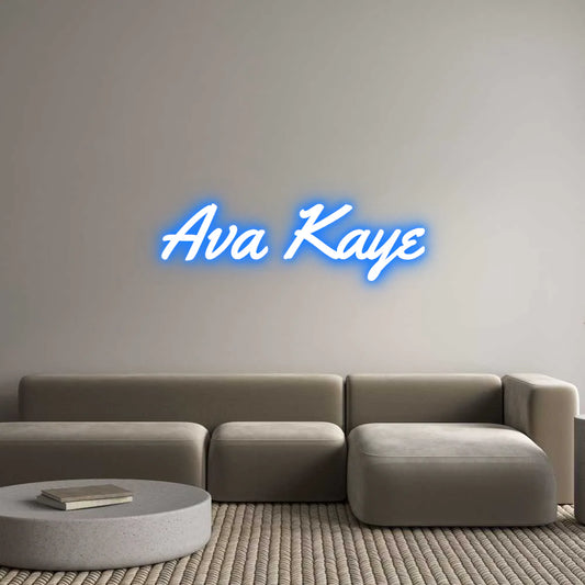 Custom Neon Light Ava Kaye