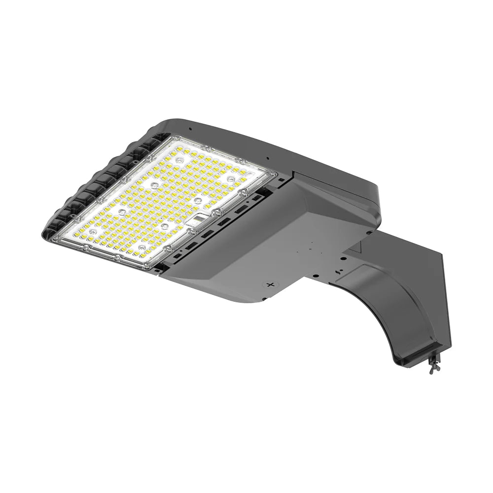 Parking Lot Light - Black XALH Series With Shortcap, 36000lumens, Selectable Wattage & CCT, AC 120V-277V