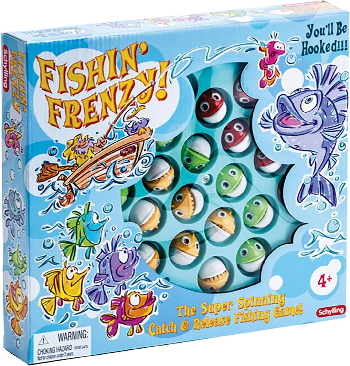 Fishing Frenzy Action Game Blue Large