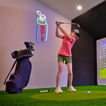 Golf bag Neon Sign Light