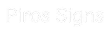 Custom Neon Light Piros Signs