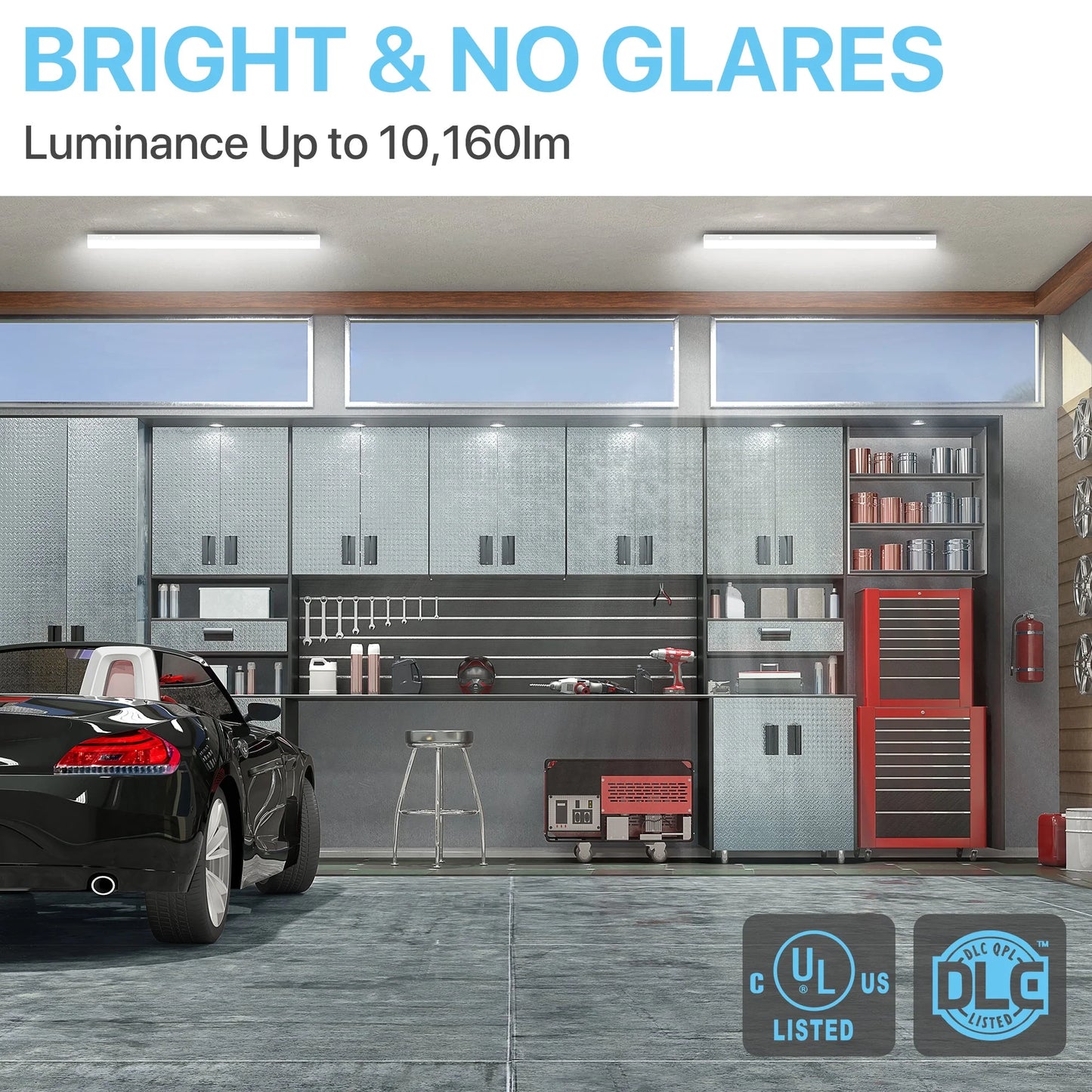 Linear Strip Light - LJ Series 4 Pack, 10160lumens, Selectable Wattage & CCT, AC 120-277V, 8ft