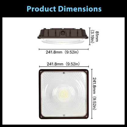 Hyperlite LED Canopy Lights - Mstar Series, 14000lumens, 5000K, AC 120-277V