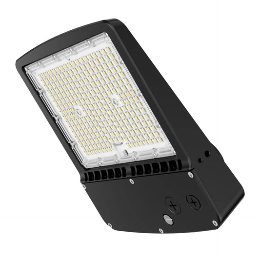 Parking Lot Light - Black XALH Series With Shortcap, 36000lumens, Selectable Wattage & CCT, AC 120V-277V