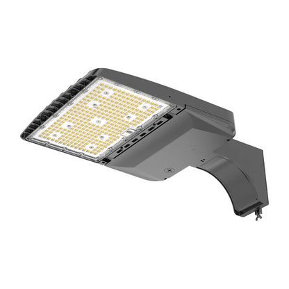 Parking Lot Light - Black XALH Series With Shortcap, 36000lumens, Selectable Wattage & CCT, AC 120V-277V