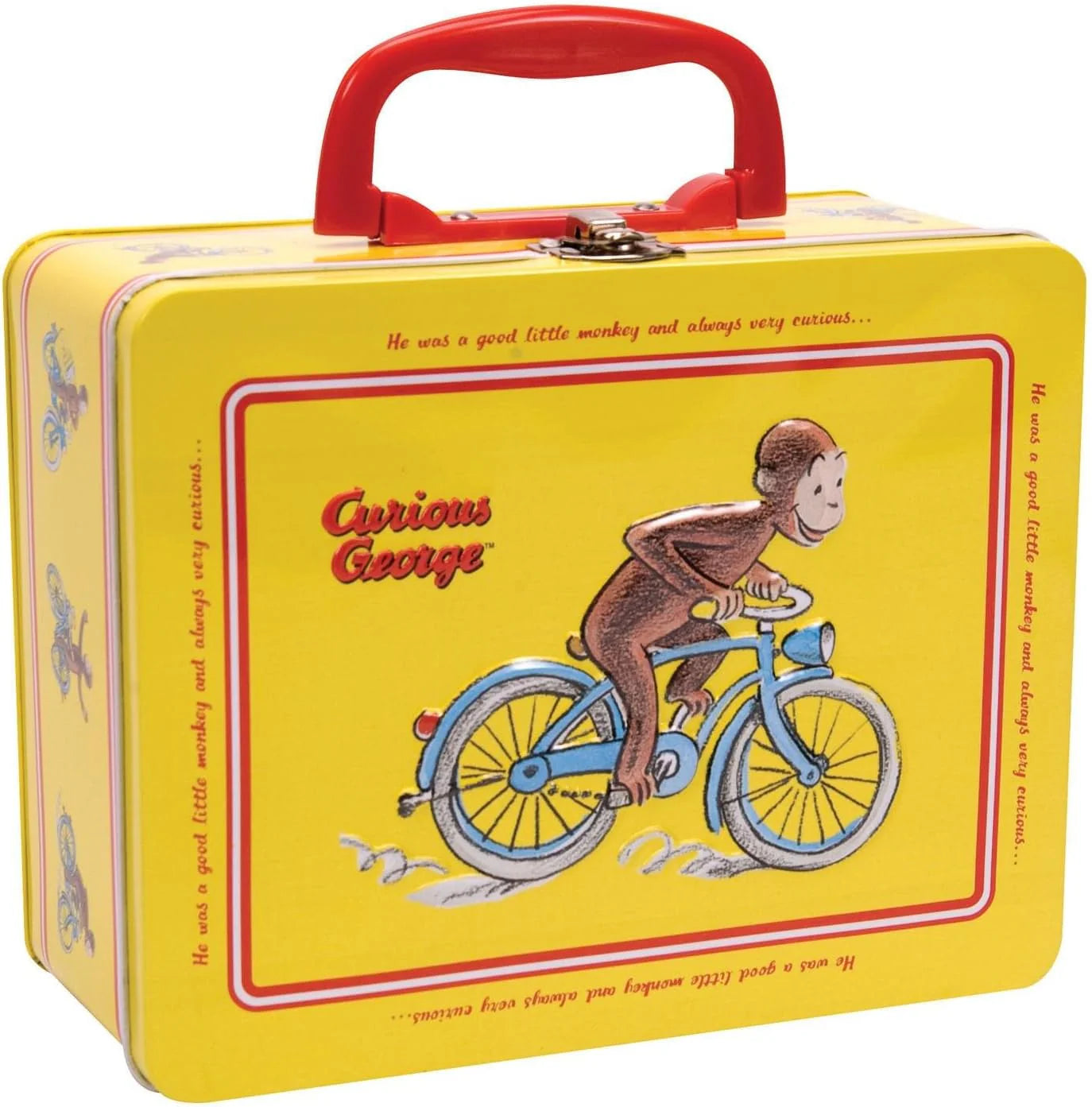 Curious George Tin Keepsake Box with Latch by
