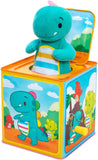 Brand Baby Dino Jack in The Box Classic Tin Musical Popping Toy Ages 18 Months to 4 Years