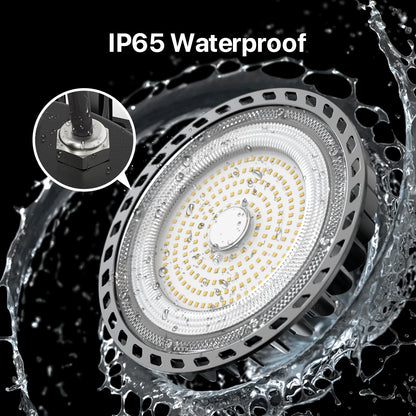 HYPERLITE UFO LED High Bay Light - EC Series, AC 120V, Up to 35700lm, ETL Listed